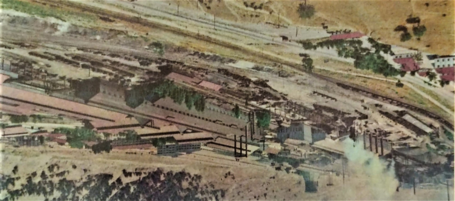 1970 PANORAMİK  KARTPOSTAL YAZISIZ TÜRKİYE DEMİR CELİK İŞLETMELERİ KARABUK 