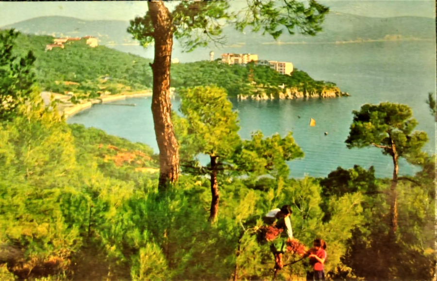 1970 İSTANBUL İSTİNYE KARTPOSTAL RENKLİ OFSET BASKI POSTADAN GECMİŞ 