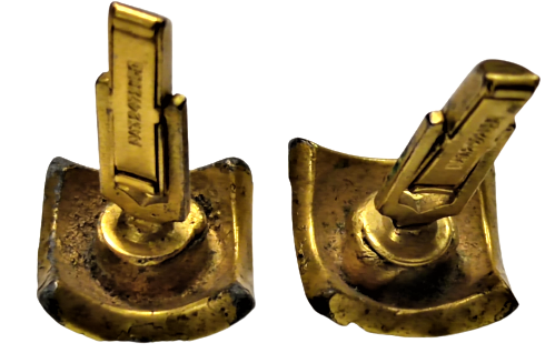 ÖZEL ÜRETİM TASARIM PETEK MODELİ ALTIN KAPLAMA MANŞET KOL DÜĞMESİ PAT.2472985