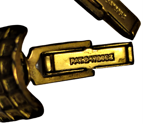 ÖZEL ÜRETİM TASARIM PETEK MODELİ ALTIN KAPLAMA MANŞET KOL DÜĞMESİ PAT.2472985