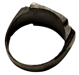 1960 METAL BRONZ  ÖZEL EL YAPIM TESVİYE İŞİ  OLAN ERKEK YÜZÜK ÜZERİ BOŞ ÜZERİNE YAZI YZILABİLİNİR 