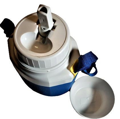 1993 VİNTAGE USA  COLEMAN POLY LİTE 5516 TERMOS BARDAK VE MUSLUKLU SICAK SOUK KAMP VE AVCI KULLANICILARINA ÖZEL TASARIM 