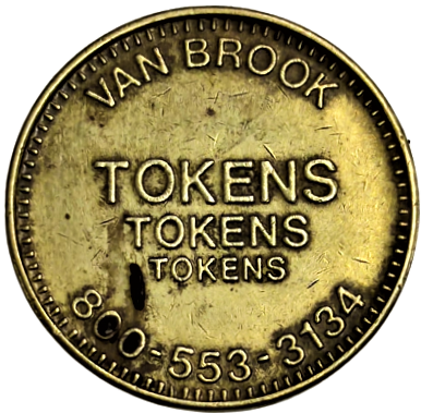 VAN BROOK TOKENS PİRİNC BUZ DONDURMA  ALMA MAKİNESİ JETON 