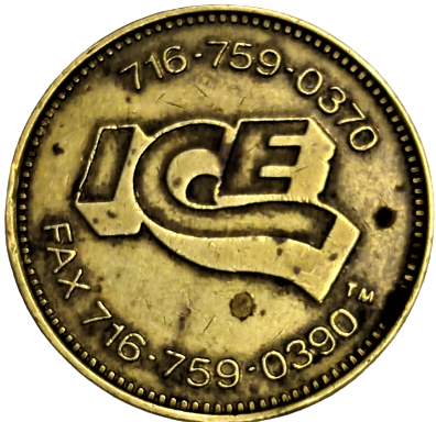 VAN BROOK TOKENS PİRİNC BUZ DONDURMA  ALMA MAKİNESİ JETON 