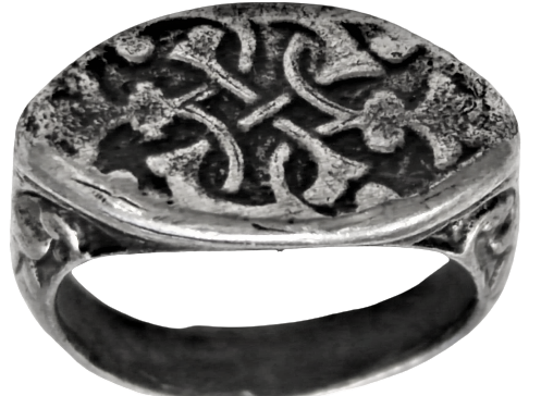 1900 OSMANLI ÖZEL ELİPS TASARIM GÜMÜŞ ÜZERİ TASAVVUFDA SONSUZ AŞK SEVGİ GÖRSELLİ YÜZÜK