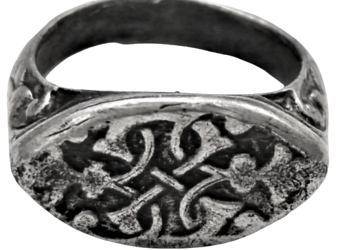 1900 OSMANLI ÖZEL ELİPS TASARIM GÜMÜŞ ÜZERİ TASAVVUFDA SONSUZ AŞK SEVGİ GÖRSELLİ YÜZÜK