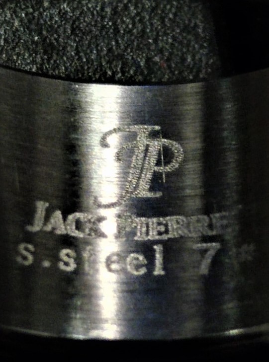 JP JACK PIERRE S.STEEL 7 OZEL TASARIM CELİK KROM VE ALTIN KAPLAMA TOZ KRISTAL KAPLAMA YÜZÜK