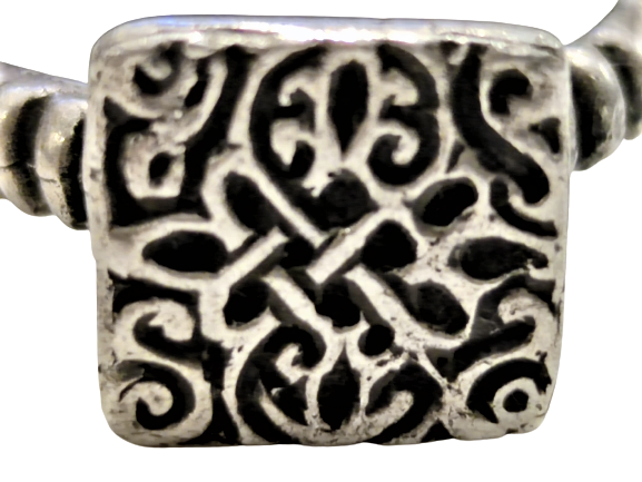 OSMANLI GÜMÜŞ ÜZERİ TASAVVUFDA SONSUZLUK YOLUNU TAVSİR EDEN GÖRSELLİ YÜZÜK