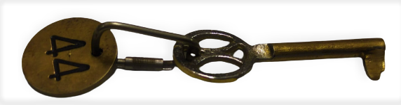 1950 PİRİNC 44 NUMARALI İSTANBULDA BİR OTEL ODA  KAPI ANAHTARI 