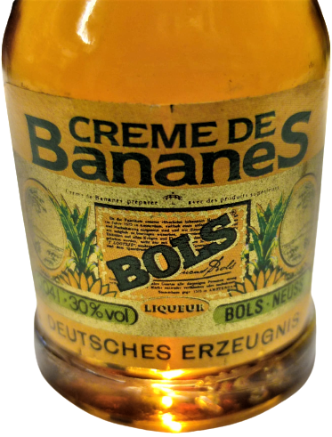 CREMEDE BANANES BOLS  DEUTSCHES ERZEUGNIS LIQULUR ACILMAMIŞ LİKOR MİNYATUR İÇKİ ŞİŞESİ
