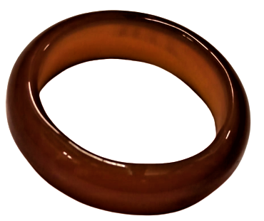 HARELİ BAL RENKDE AKİK DOGAL TAŞ YÜZÜK SU TAŞINDA EL İŞCİLİKLE YAPILMAKTADIR