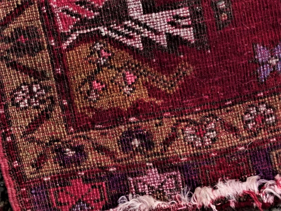 1950 EL TEZGAH DOKUMA YÜN KÖK BOYAMA KAYSERİ CANLI RENKLERDE KİLİM MİNDERLİK 2 ADET AYNI DESEN