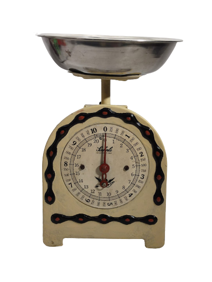 SOEHNLE GEGRÜNDET 1868 - CANTAR VINTAGE DE BUCATARIE MEKANİK METAL 10 KG  İBRELİ TEK KEFELİ TERAZİ BASKUL TARTI