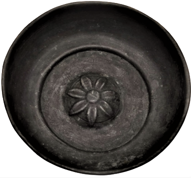 1940 BEBEK KIRKLAMA TASI BAKIR EL DÖGME ÜZERİ KALAYLI ORTASI  KABARTMA YILDIZ DESENLİ HAMAM TASI