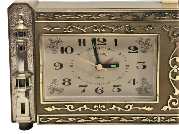 1970 QUARTZ ALARM CLOCK MODEL LA 0060 BEŞ VAKİT EZAN OKUYAN SAAT   EZAN VAKİTLERİNDE OTOMATİK OLARAK MİNERELERİ YANIP SESLİ EZAN OKUR