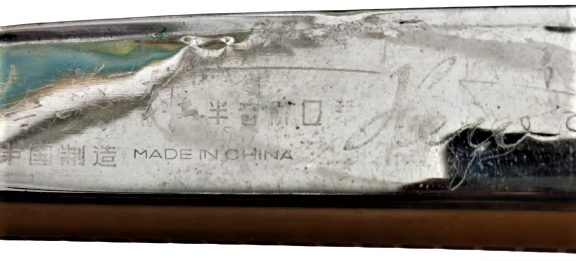 1950 HERO M1015 CHROMATIC ARMONICA  POMPALI CİFT SIRA AGIZ  MIZIKA