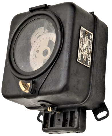 1937 TÜRK ANONİM ELEKTİRİK ŞİRKETİ DEVRE KAPAYICI SAAT SIEMENS SCHUCKERT NUNBERG CİFT KADRANLI MEKANİK ELEKTİRİK SAYACI 