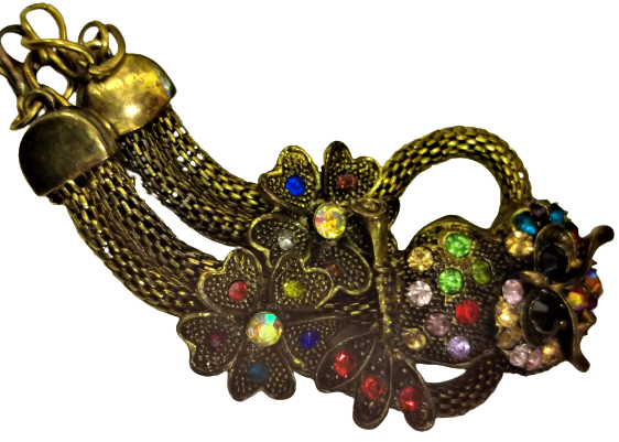 BAYKUŞ BİLEKLİK ÖZEL TASARIM EL İŞCİLİKLİ ÜZERİ KOMPLE RENKİ FARKLI TAŞLARLA BEZELİ BİLEKLİK