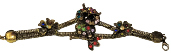 BAYKUŞ BİLEKLİK ÖZEL TASARIM EL İŞCİLİKLİ ÜZERİ KOMPLE RENKİ FARKLI TAŞLARLA BEZELİ BİLEKLİK