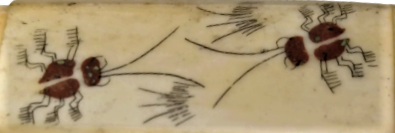 FİL DİŞİ ÜZERİ BÖCEK TEMALI UZAK DOGUDA YAPILAN KULLANILAN DÖVÜŞCÜ BÖCEKLERİ KAPAKLI HAVALANDIRMALI TAŞIMA KUTUSU