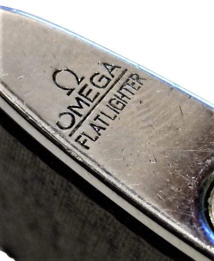 OMEGA FLAT LİGHTER KROM KASA ETRAFI DERİ KAPLAMA CAKMAK TAŞLI VE BENZİNLİ CAKMAK