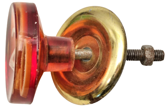 1960 AKRİLİK ŞEFFAF KIRMIZI DÖKÜM 20 NUMARA KAPI TUTMA KOLU KAPI KOLU TOKMAGI