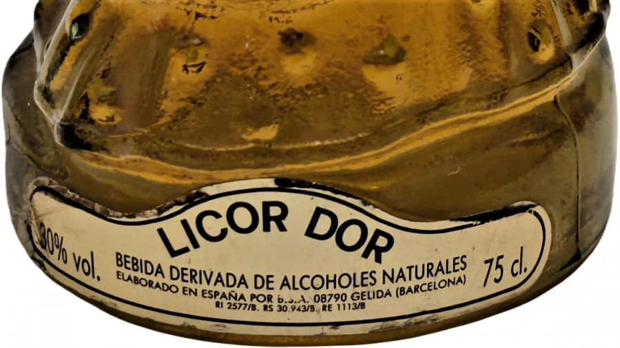 LİCOR DOR BEBİDA DERİVADA DE ALCOHOLES NATURALES 75 CL İSPANYOL FLEMENKO DANSCI FİGÜR DOLU LİKOR ŞİŞESİ