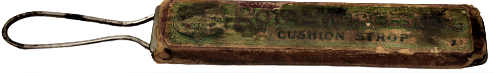1920 ROYAL WORCESTER CUSHION STROP 253 USTURA BİLEME KÖSELE DERİ  RAZOR STROP MASAT ORJİNAL KUTUSUNDA