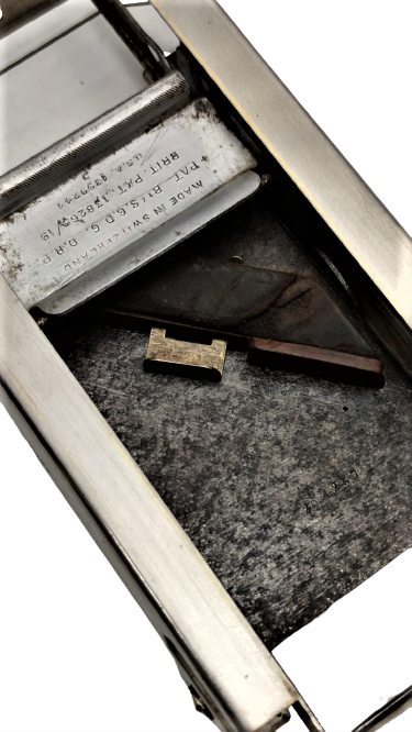 1950 ALLEGRO JİLET BİLEME MAKİNESİ USA PATENTLİ MADE IN SWİTZERLAND KROM  MEKANİKJİLET BİLEV MAKİNASI 