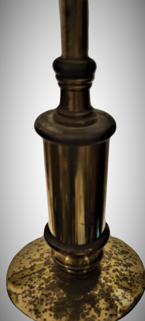 BEZAZ OPALİN ÜZERİ EL BOYOMA VE PİRİNC MALZEMELERLE BİRLEŞTİRİLMİŞ FRANSIZ  LAMBADER