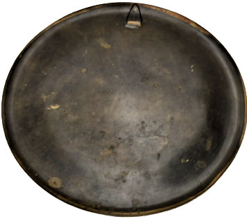 ÜZERİ KALEM İŞİ EL KAZIMA KÜFÜ YAZI İLE YAZILMIŞ AYET BAKIR DUVAR TABAGI