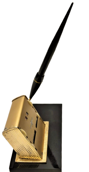 MASA ÜZERİ  AY GÜN  AYARLANABİLİR MEKANİK TAKVİM SHAFFER MÜREKKEPLİ DOLMA KALEM TAKIM