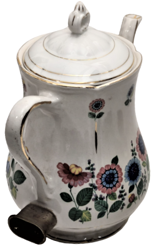 PORSELEN ELEKTİRİKLİ CAYDANLIK 1 LİTRELİK ÜZERİ CİCEKLİ 