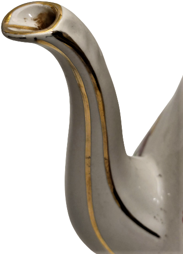 PORSELEN ELEKTİRİKLİ CAYDANLIK 1 LİTRELİK ÜZERİ CİCEKLİ 