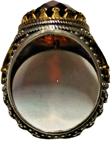 1980 ÖZEL TASARIM USTA EL İŞİ GÜMÜŞ NAR KIRMIZI KÖŞELİ KESME DOGAL TAŞ ALTIN KAPLAMA PARCALAR MIHLAMALI YÜZÜK