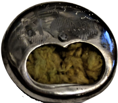 OSMANLI HACI YAGI ESANS KOKU KUTUSU ÜZERİNDE TEK MİNARELİ KELEM İŞİ CAMİ RESİMLİ