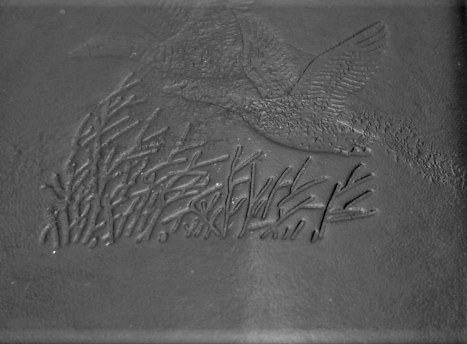 CEPDE TAŞINABİLİR MATARA ÜZERİ AVCI TEMALI DERİ KAPLI KROM CELİK NİKEL STAINLESS STEEL 8 OZ ÇELİK CEP MATARASI