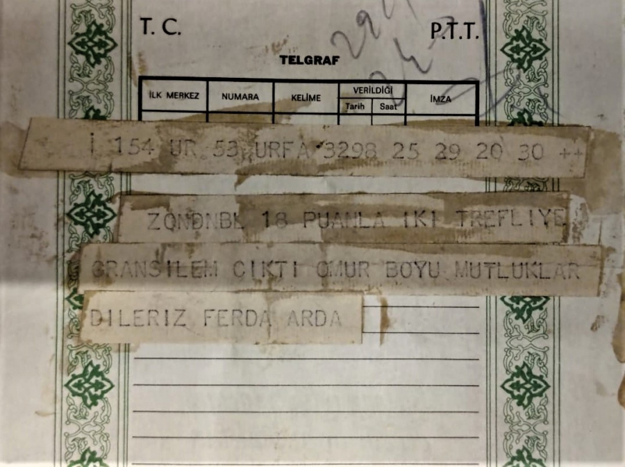 TÜRKİYE ÇOCUK ESİRGEME KURUMUNA MAHSUS TEBRİK TELGRAF