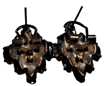 OSMANLI SALKIM KÜPE 9 ADETLİ BORDO RENKİ KUARZ TAŞLAR İLE BEZELİ TAMAMEN USTA EL YAPIMI