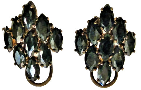 OSMANLI SALKIM KÜPE 9 ADETLİ BORDO RENKİ KUARZ TAŞLAR İLE BEZELİ TAMAMEN USTA EL YAPIMI