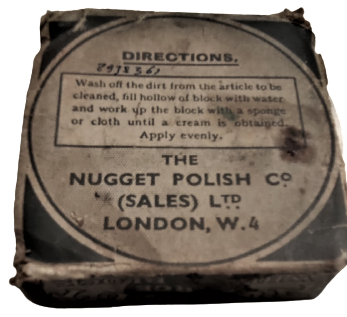 1940 NUGGET LARCE WHITE BLOCK POLISH KARTON KUTUSUNDA KULLANILMIŞ AYAKKABI CİLASI