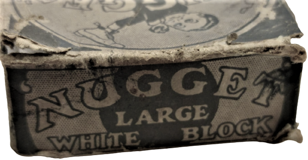 1940 NUGGET LARCE WHITE BLOCK POLISH KARTON KUTUSUNDA KULLANILMIŞ AYAKKABI CİLASI