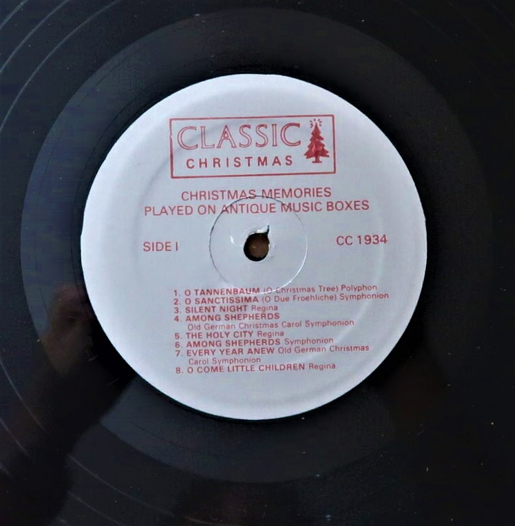 PLAYED ON ANTIQUE MUSICAL BOXES  ANTİK MÜZİK KUTULARINDA OYNANAN NOEL ANILARI VİNİL LP CLASSIC VG 85