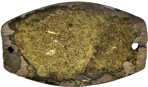 1950 PİRİNC ESKİ KAPI NUMARASI KENARLAR CERCEVELİ KABARTMA YAZI 9 NUMARA 