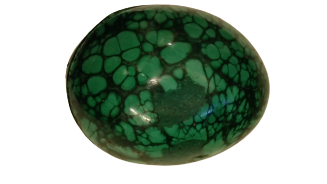 1955 AMERİKAN MALAKİT TAŞI İKİ PARCA  PASKALYA YUMURTASU İCERSİNDE HEDİYE SUNUMU İCİN ÖZEL BÖLME