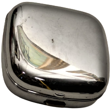 BAŞUCU QUARZT UNADJUSTED PİLLİ ALARMLI SEYEHAT SAATİ KROM METAL KİLİTLİ KUTUSUNDA MAVİ DUNYA HARİTALI KADRANLI 