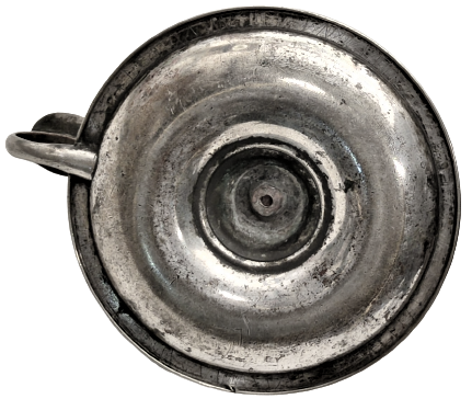 1950 CHRİSTOFLE EV İÇİ PARMAK GECMELİ PİRİNC ŞİNANAY ÜZERİ GÜMÜŞ KAPLAMA ŞAMDAN MUMLUK