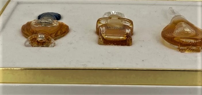 SHALIMAR MITSOUKO CHAMADE GUERAİN PARIS MİNYATUR PARFUM ORJİNAL KUTUSUNDA NADİRDİR.