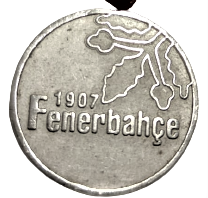 1907 FENERBAHCE KÜLÜBÜNÜN  KURULUŞ YILI ANISINA BASILMIŞ ÜZERİ  KABARTMA ATATÜRK BULUNAN KURDELALI ORJİNAL MADALYA
