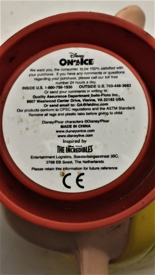 USA DISNEY ON ICE DASH PARR KARAKTER KAPAKLI LİSANSLI ÜRETİM KUPA BARDAK